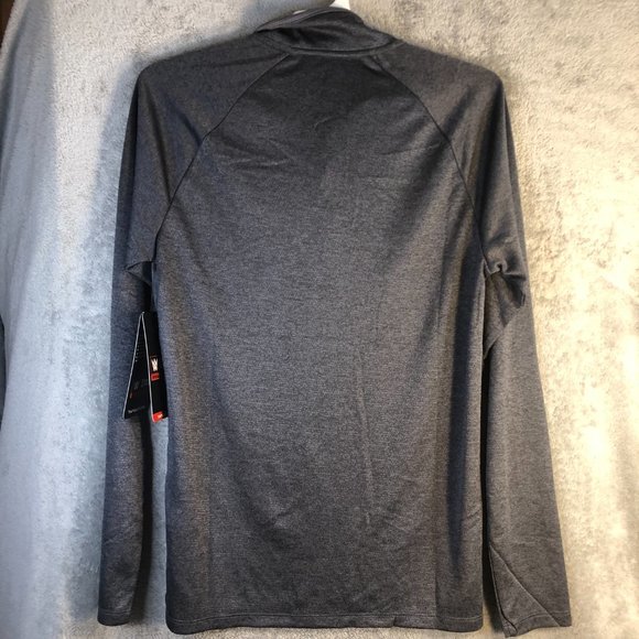 Tapout Men's Small Gray Mock Neck Quarter Zip Long Sleeve Shirt UFC MMA Athlete - Picture 7 of 10